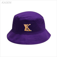 Chapeau promotionnel personnalisé court bord violet 5 panneau broderie de haute qualité seau